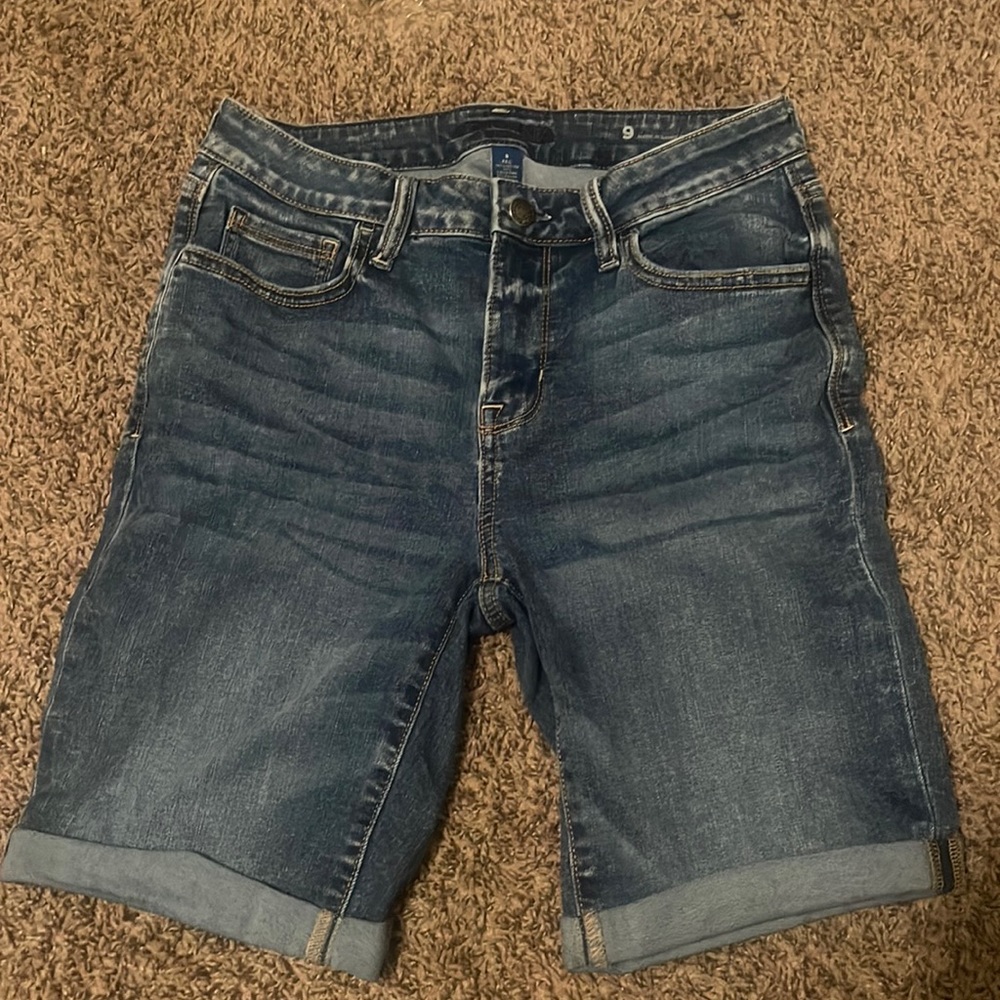 Mid Blue Jean Shorts